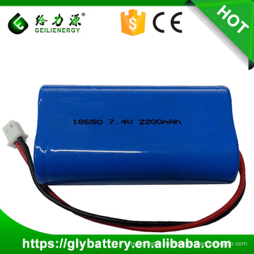 Batería recargable del li-ion 18650 del paquete de batería de la batería 7.4v 2s1p 2200mah del precio al por mayor